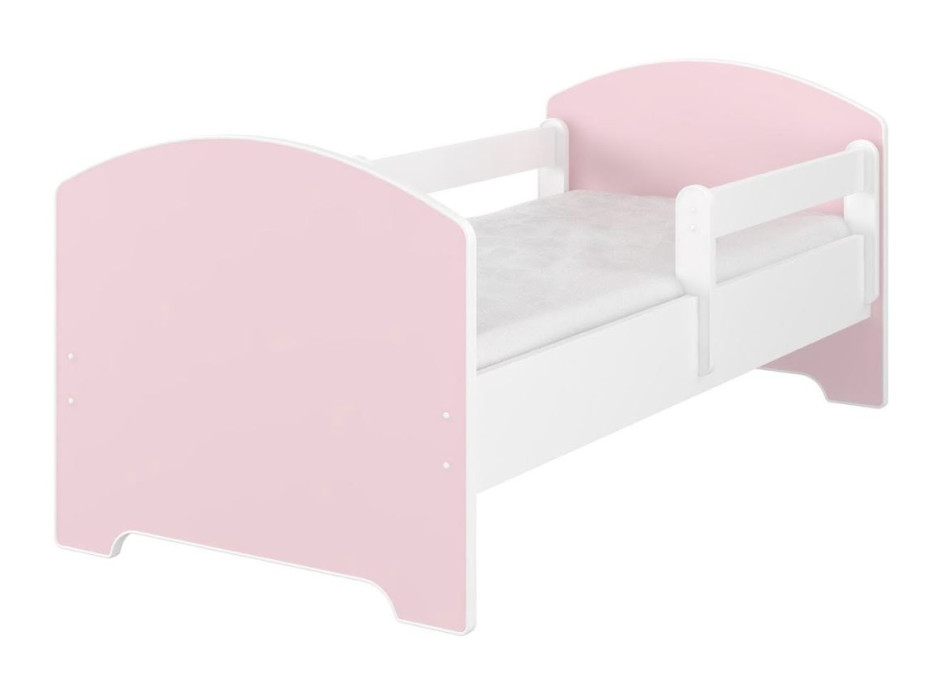 Dětská postel OSKAR - 160x80 cm - BEZ MOTIVU - růžová