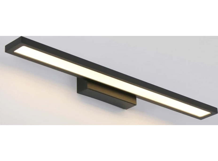 Nástěnné LED svítidlo nad zrcadlo FLAT - 40 cm - 7W - černé