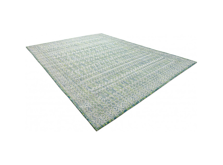 Kusový koberec Sion Sisal Aztec 22184 green/blue/ecru