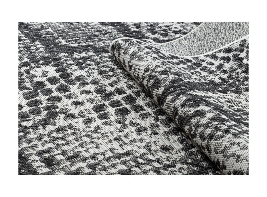 Kusový koberec Sion Sisal Snake`s skin 22162 ecru/black