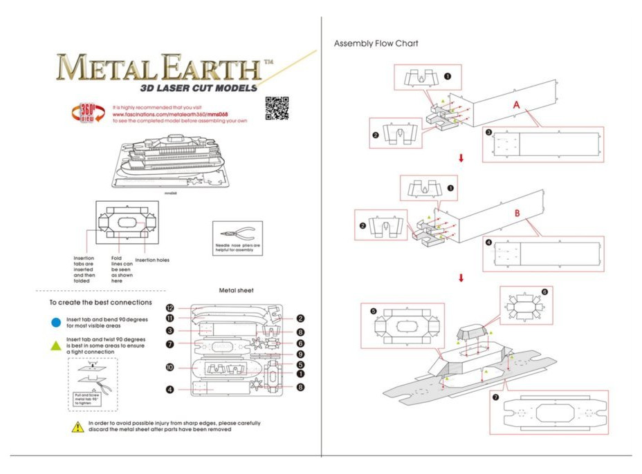 METAL EARTH 3D puzzle Trajekt