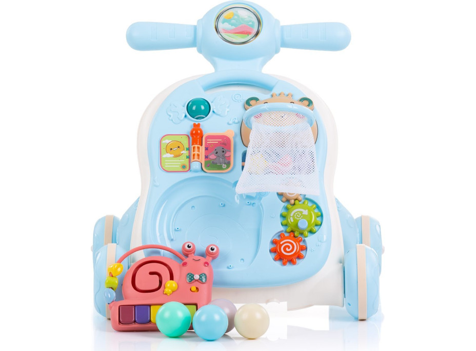 CHIPOLINO Chodítko interaktivní 3v1 Bear Blue