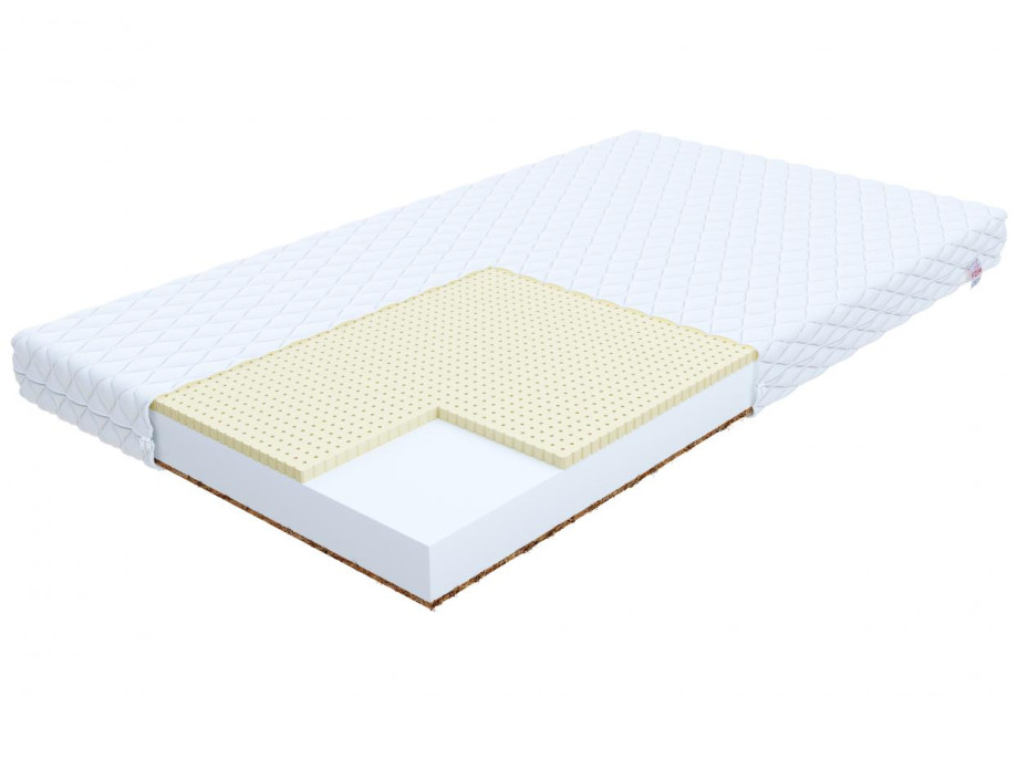 Pěnová matrace PIENI 200x90x10 cm - kokos/latex