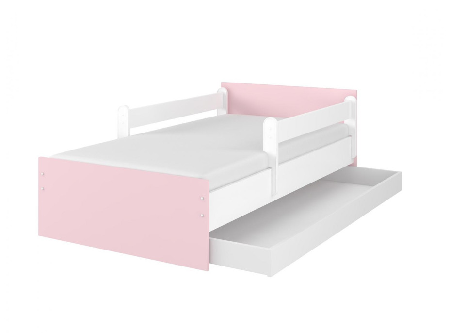 Dětská postel MAX - 200x90 cm - BEZ MOTIVU - růžová