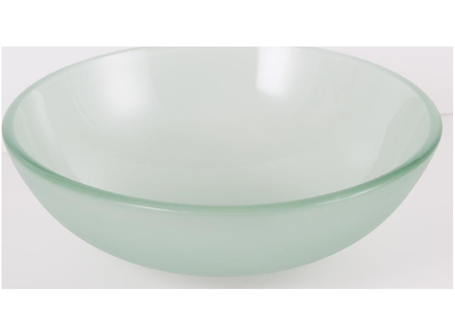 Skleněné umyvadlo na desku BREDA 42×13,5 cm