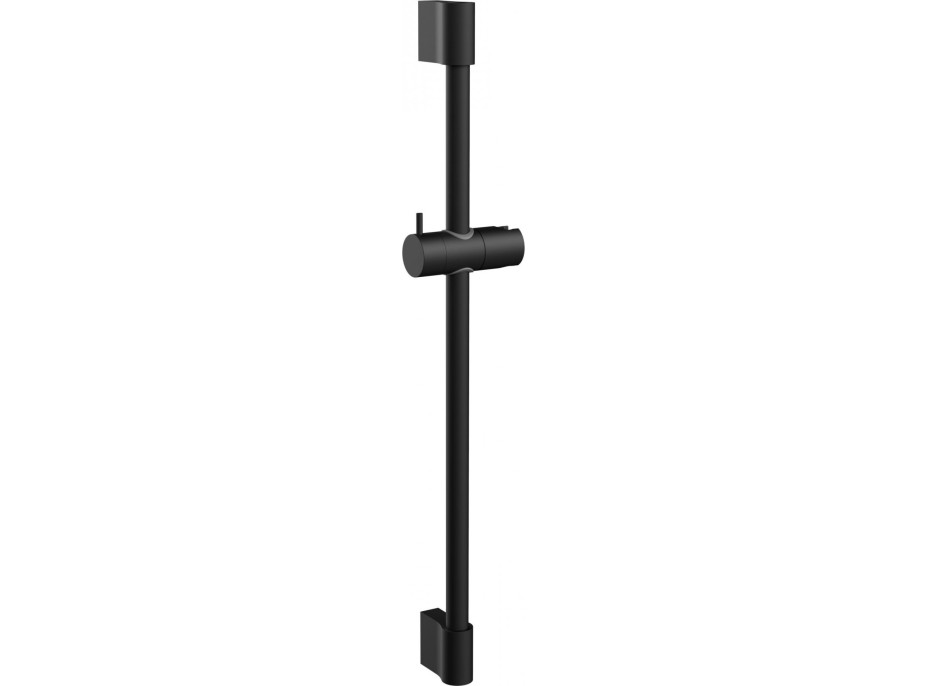 Sprchová tyč s držákem na ruční sprchu COMO BLACK - 65 cm