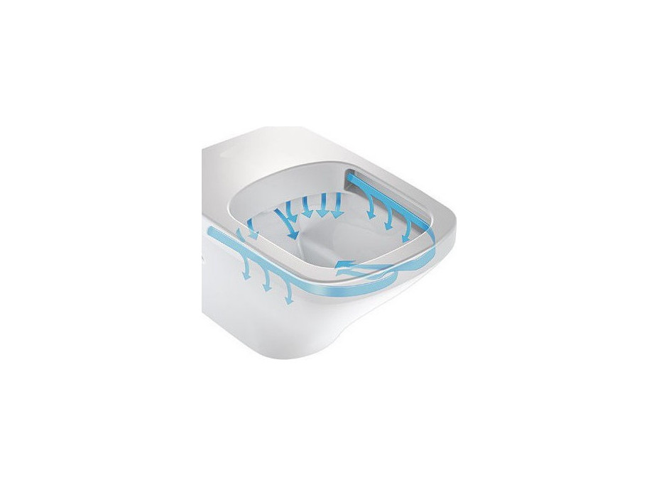 Závěsné WC ADATTO RIMLESS - bez sedátka