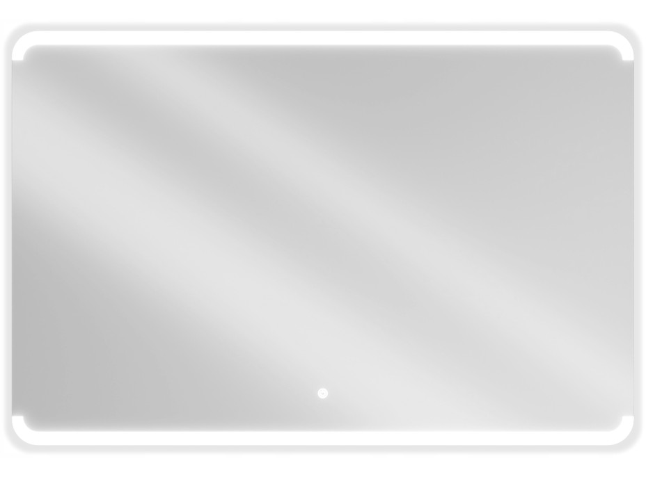 Obdélníkové zrcadlo MEXEN NIDA 120x80 cm - s LED podsvícením a vyhříváním, 9806-120-080-611-00