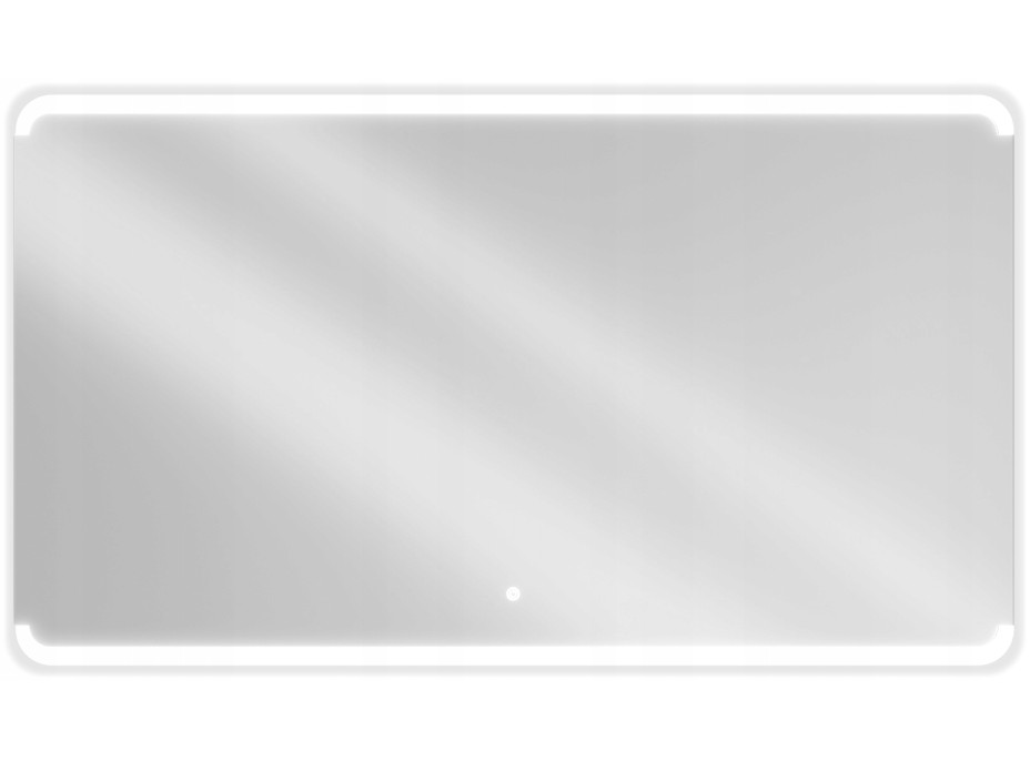 Obdélníkové zrcadlo MEXEN NIDA 140x80 cm - s LED podsvícením a vyhříváním, 9806-140-080-611-00