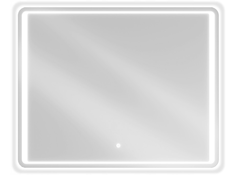 Obdélníkové zrcadlo MEXEN ZUSA 100x80 cm - s LED podsvícením a vyhříváním, 9808-100-080-611-00
