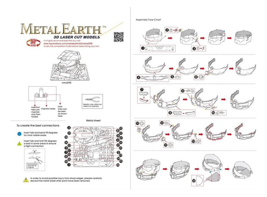 METAL EARTH 3D puzzle Halo: Master Chief Helmet