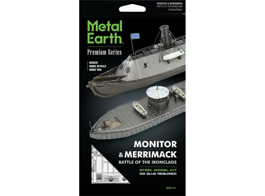 METAL EARTH 3D puzzle Monitor & Merrimack (ICONX)