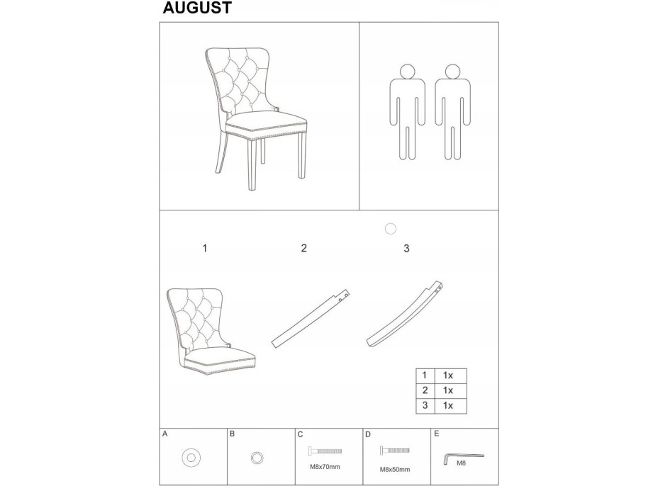 Jídelní židle FARIAL - bordó