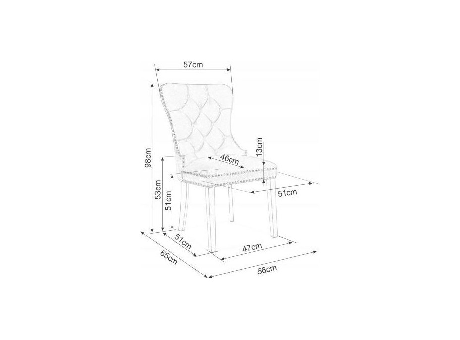 Jídelní židle FARIAL - bordó