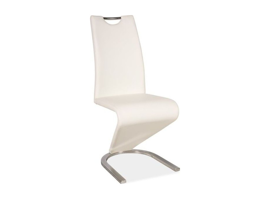Jídelní židle POLETA - bílá ekokůže