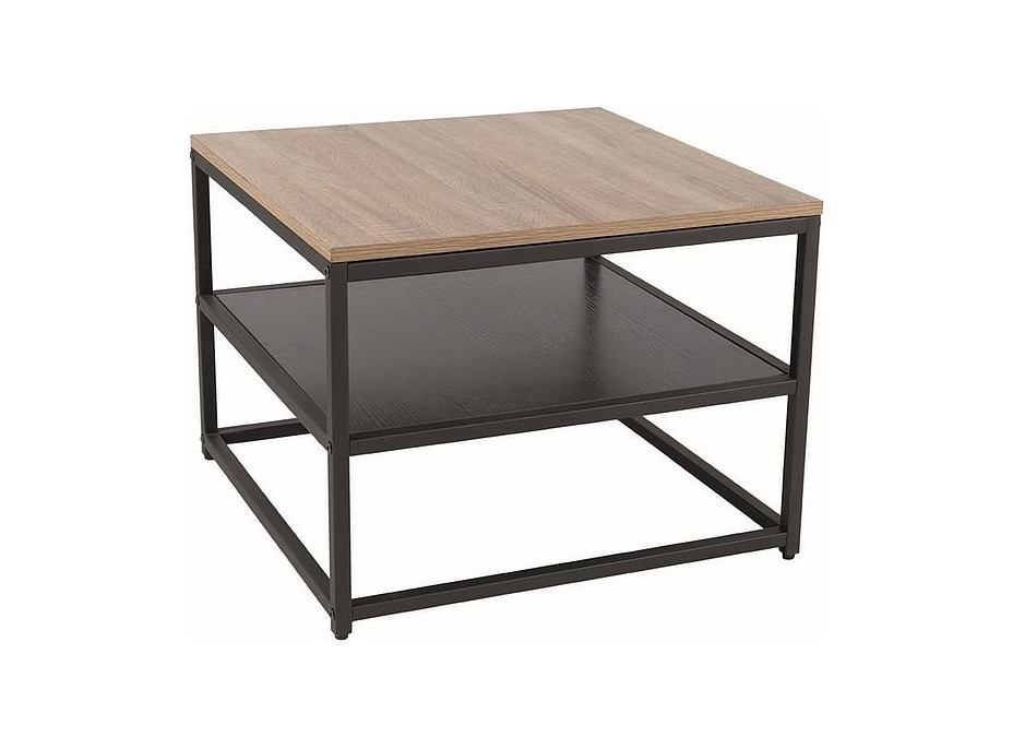 Konferenční stolek AKITA 55x55 - dub/černý