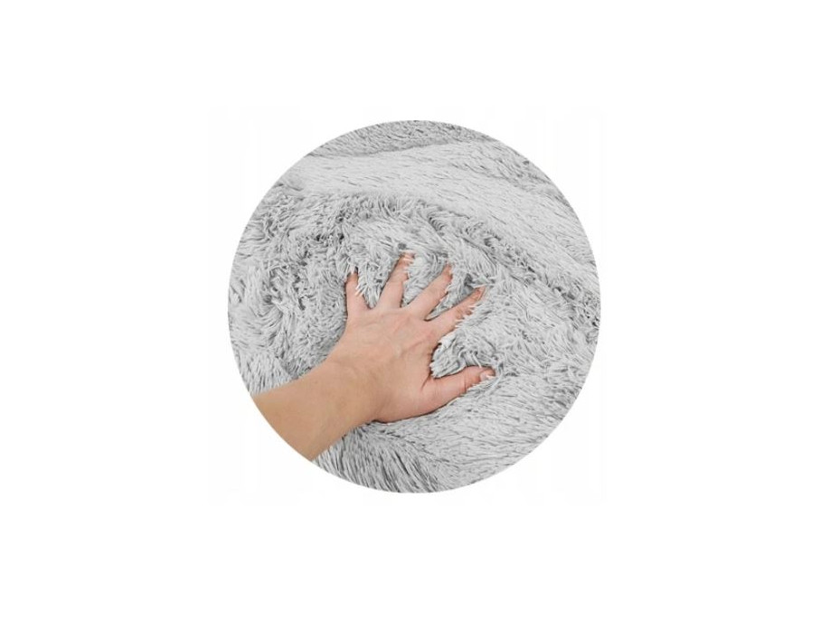Dětský plyšový koberec MAX - šedý