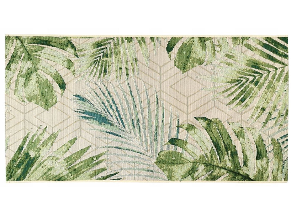 Kusový koberec JUNGLE palmy a monstery - zelený