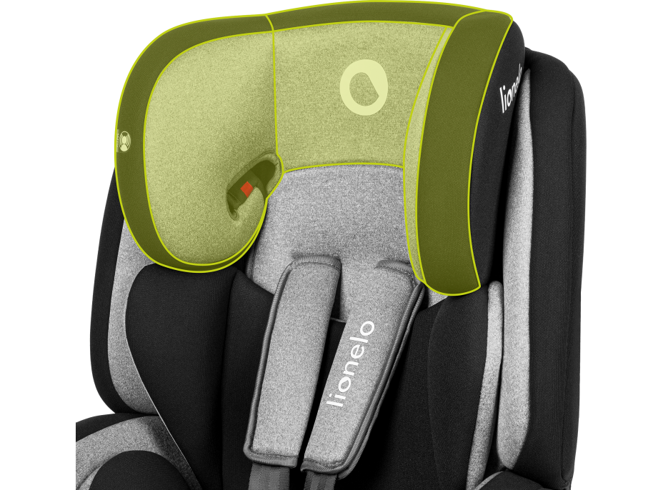 LIONELO Autosedačka Nico 9-36 kg Black Grey