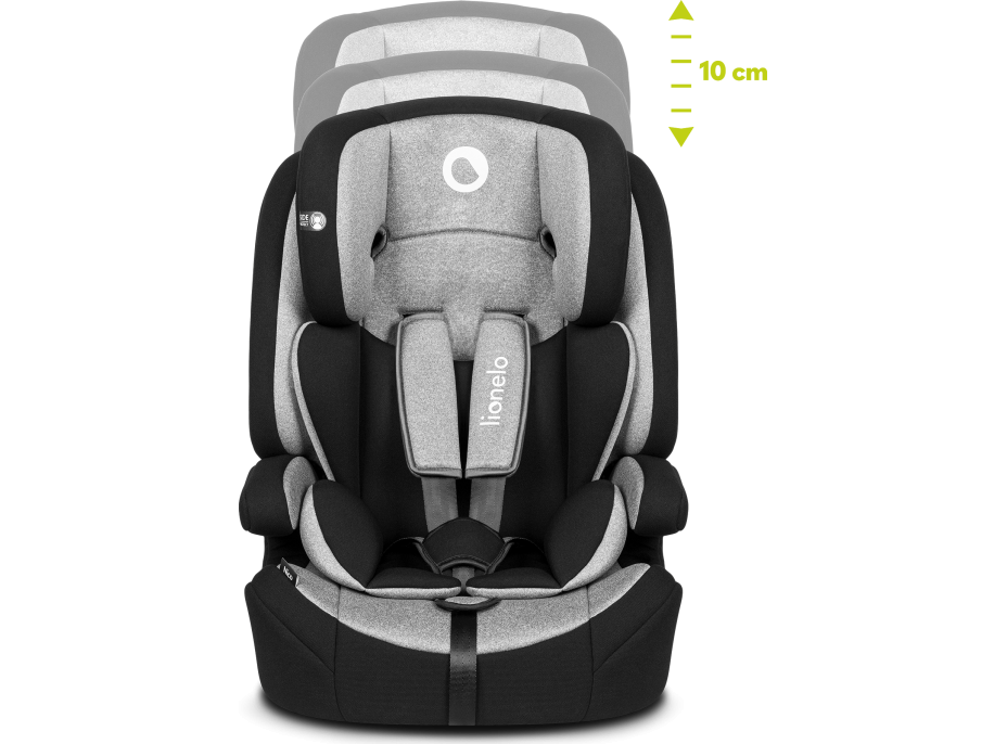 LIONELO Autosedačka Nico 9-36 kg Black Grey