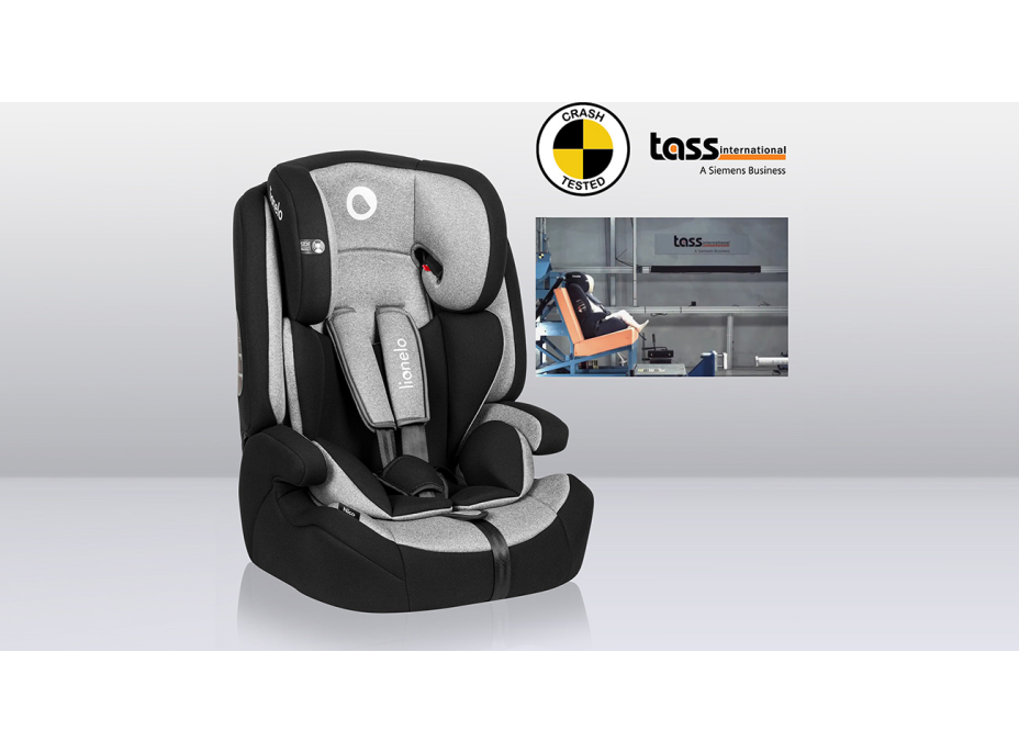 LIONELO Autosedačka Nico 9-36 kg Black Grey