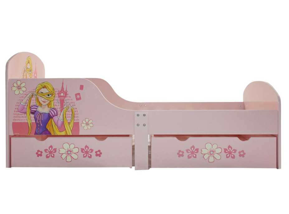 Dětská postel se šuplíky Disney princezny - 140x70 cm