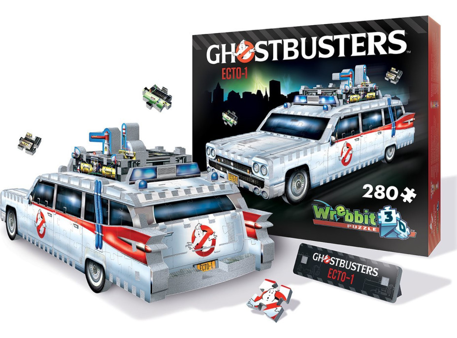 WREBBIT 3D puzzle Auto GhostbustersECTO-1, 280 dílků