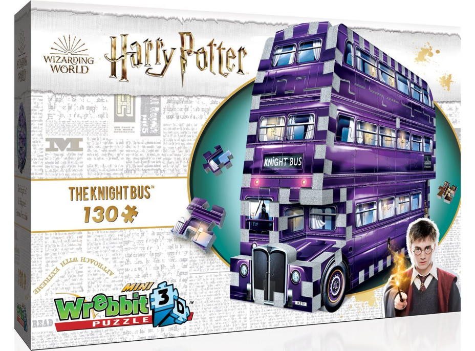 WREBBIT 3D puzzle Harry Potter: Záchranný autobus 130 dílků