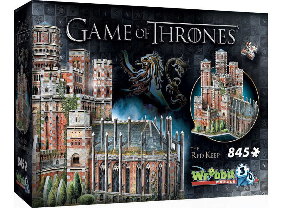 WREBBIT 3D puzzle Hra o trůny: The Red Keep 845 dílků