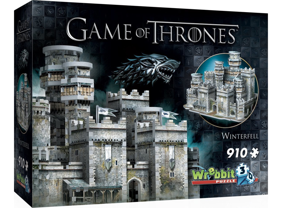 WREBBIT 3D puzzle Hra o trůny: Winterfell 910 dílků