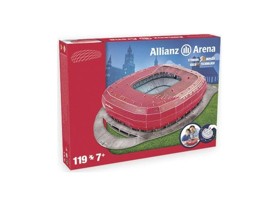 NANOSTAD 3D puzzle Stadion Allianz Arena - FC Bayern Mnichov