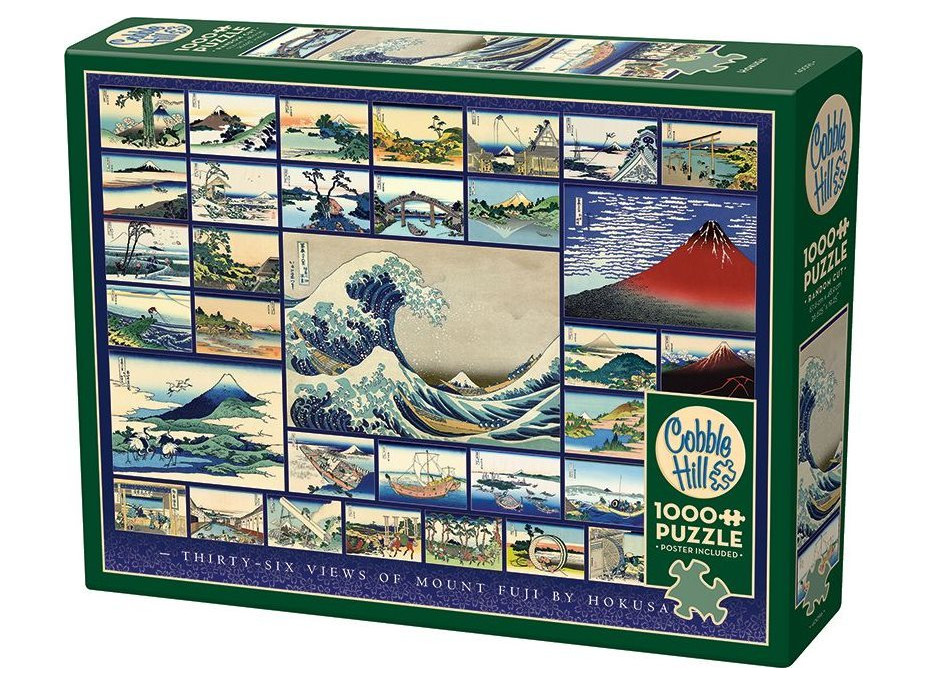 COBBLE HILL Puzzle Třicet šest pohledů na horu Fuji 1000 dílků