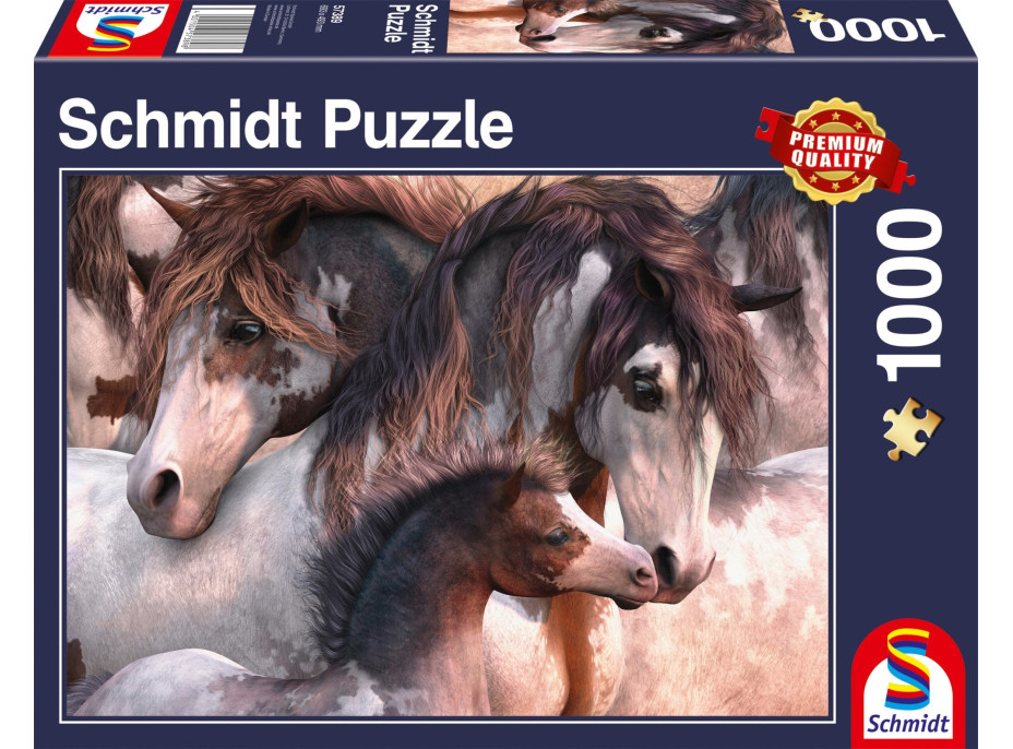 SCHMIDT Puzzle Koně Pinto 1000 dílků