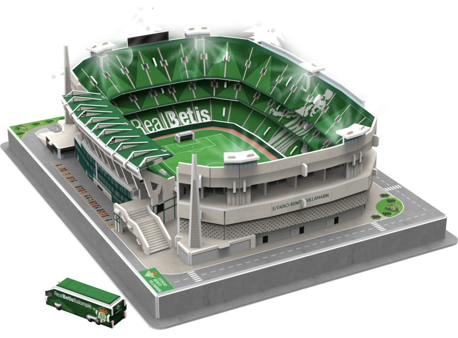 3D PUZZLE STADIUM Svítící 3D puzzle Stadion Benito Villamarín - FC Real Betis