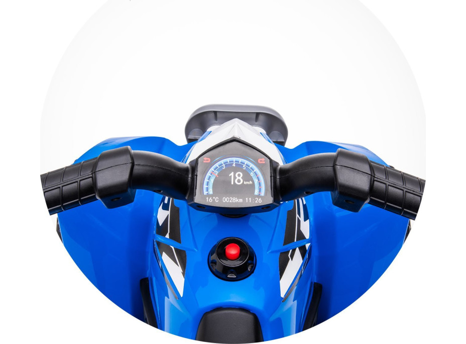 CHIPOLINO Elektrické vozítko Čtyřkolka 6V Honda s melodiemi ATV Blue