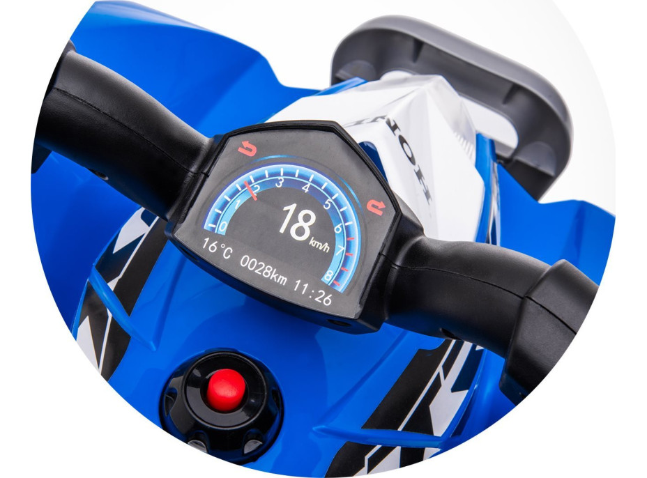 CHIPOLINO Elektrické vozítko Čtyřkolka 6V Honda s melodiemi ATV Blue
