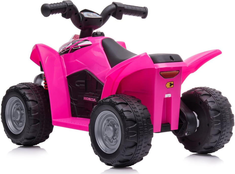 CHIPOLINO Elektrické vozítko Čtyřkolka 6V Honda s melodiemi ATV Pink