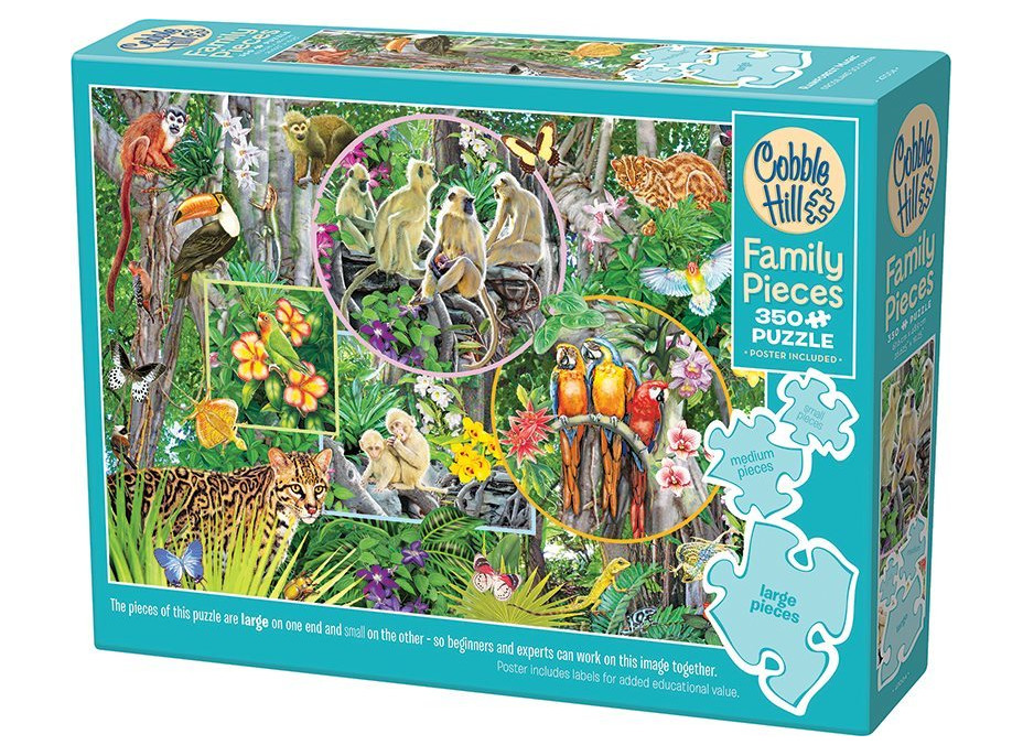 COBBLE HILL Rodinné puzzle Kouzlo pralesa 350 dílků