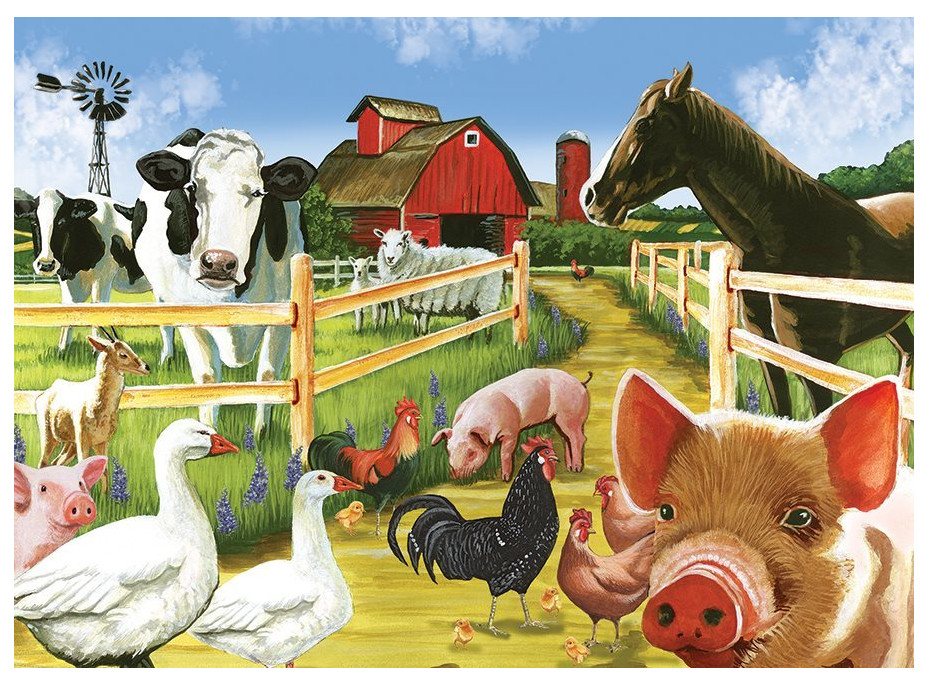 COBBLE HILL Rodinné puzzle Vítejte na farmě 350 dílků