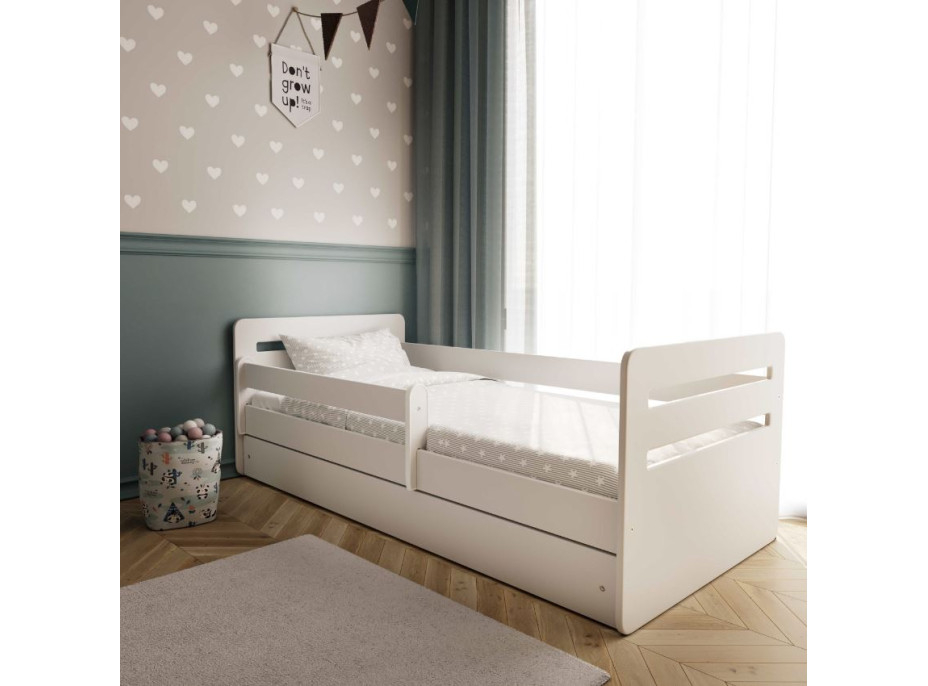 Dětská postel TOMI - bílá - 180x80 cm