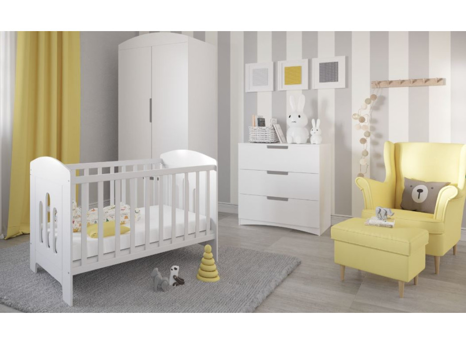 Dětská postýlka CLASSIC 2 - bílá