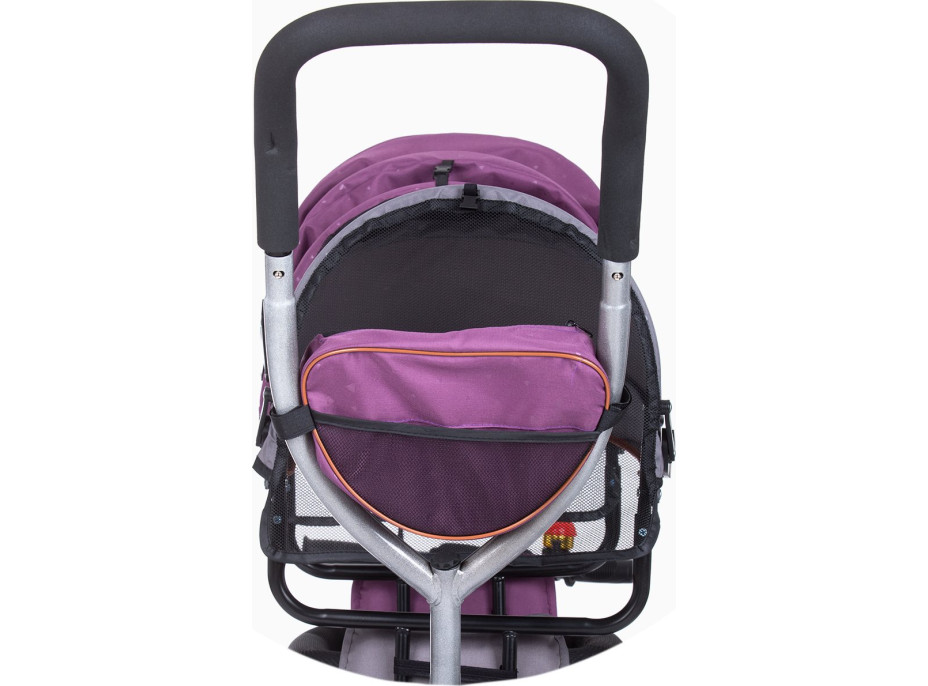 CHIPOLINO Tříkolka pro dvojčata 2Play Liliac,Platinum