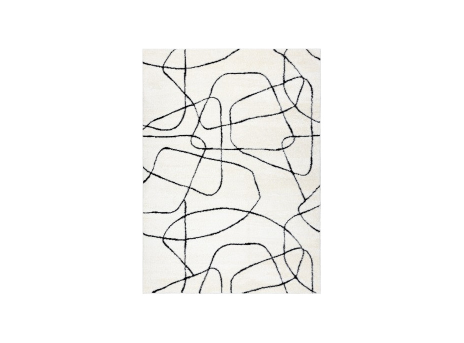 Kusový koberec Mode 8522 abstract cream/black