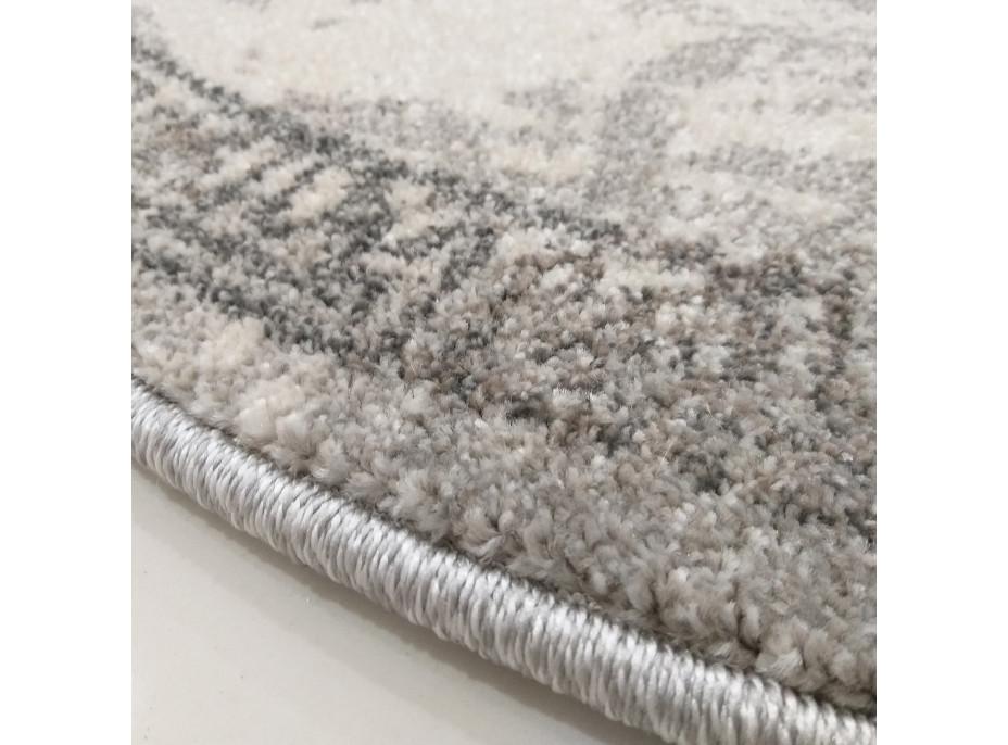 Kusový koberec STIVA ornament ovál - šedý