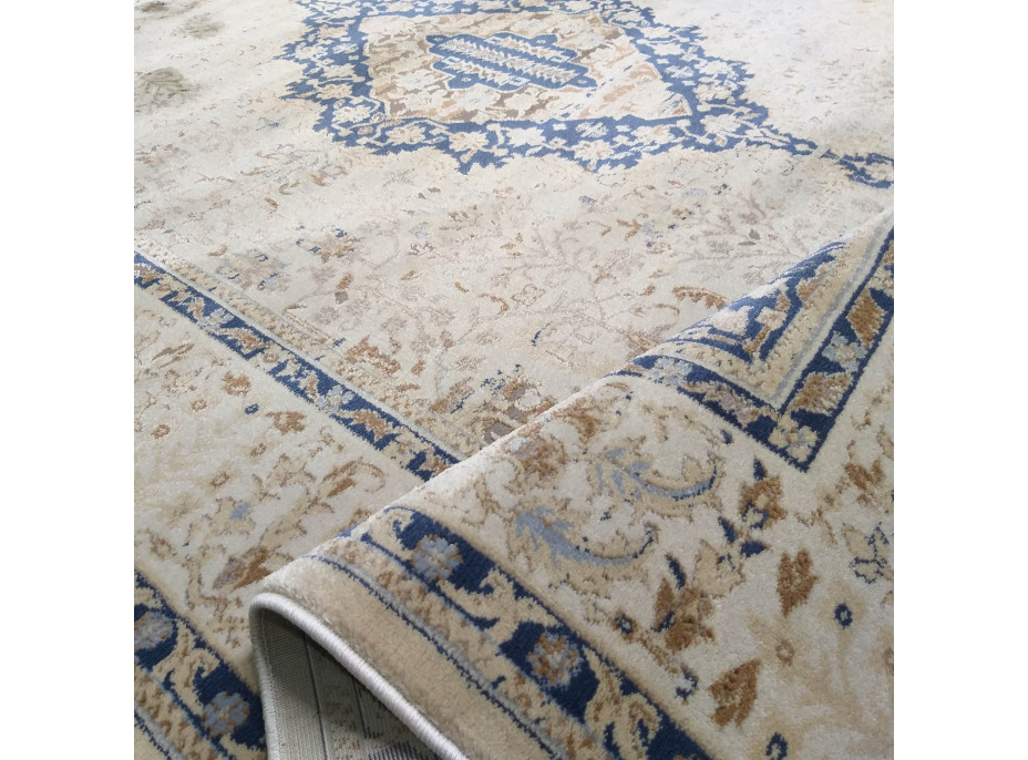 Kusový koberec MYLES PRI 02B-CB - béžový/modrý