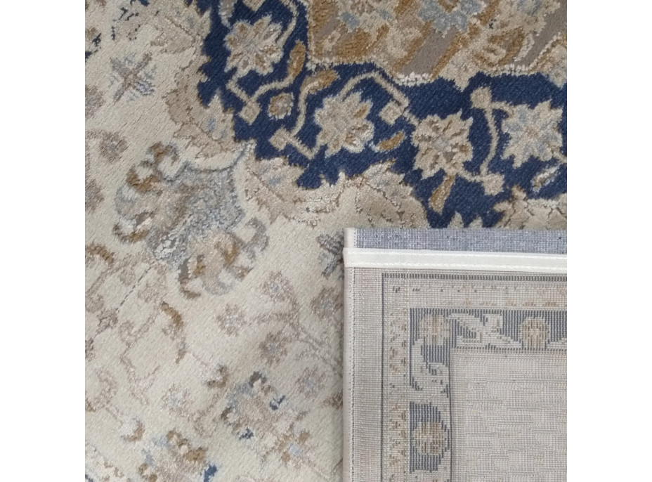Kusový koberec MYLES PRJ 02B-CB - béžový/modrý