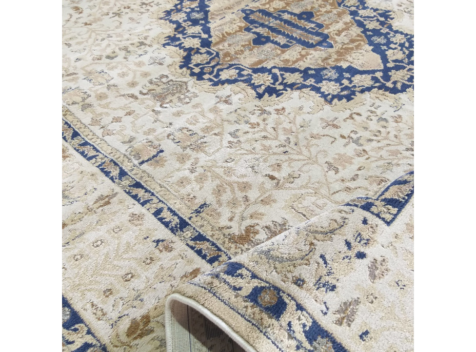 Kusový koberec MYLES PRY 55A-AM - béžový/modrý