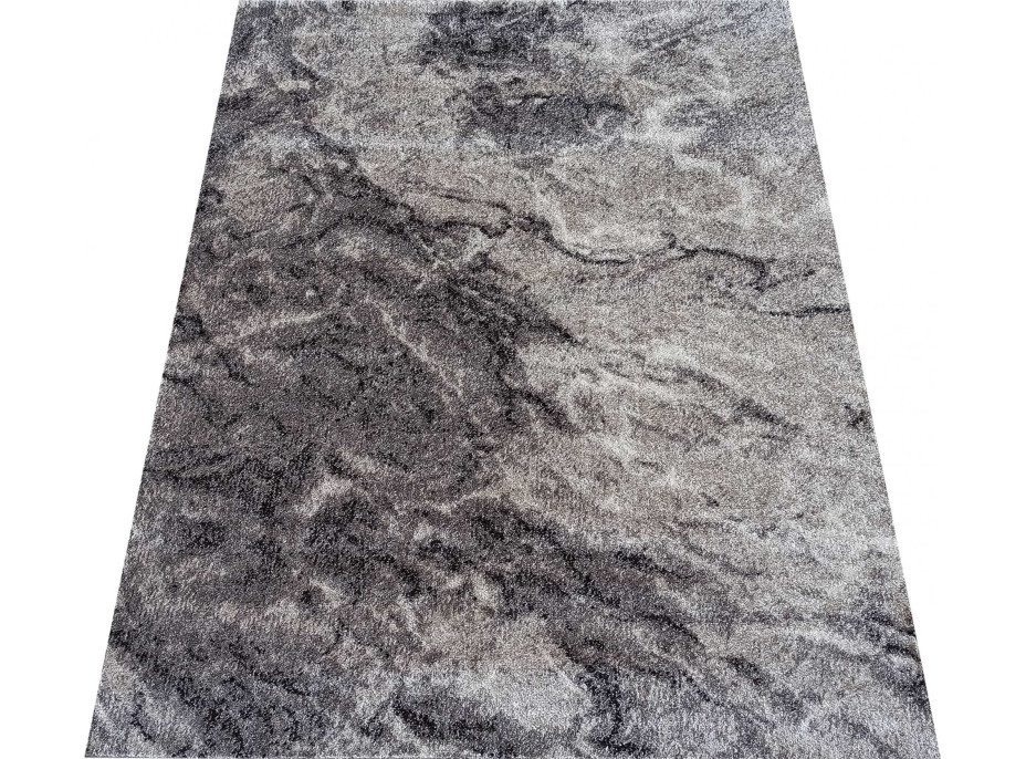 Kusový koberec PANNE mramor - odstíny šedé