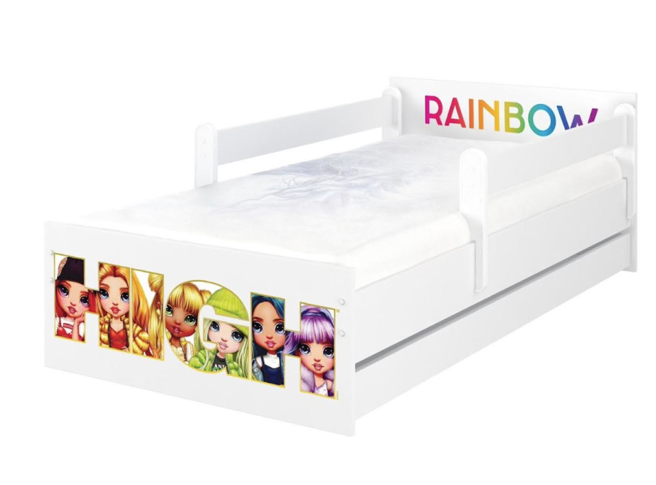 Dětská postel MAX - 160x80 cm - Rainbow High - Friends