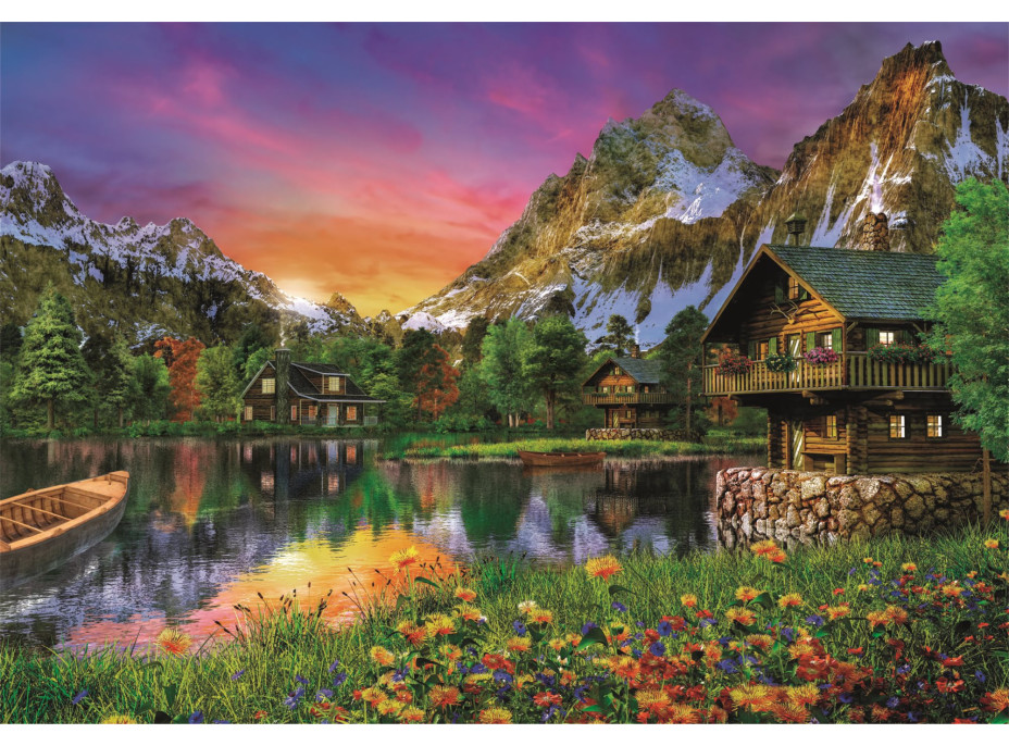 CLEMENTONI Puzzle Jezero v Alpách 6000 dílků